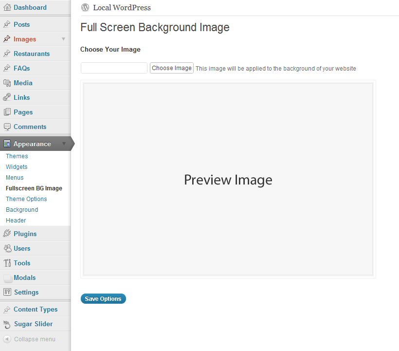 Simple Full Screen Background Image Plugin - Pippins Plugins